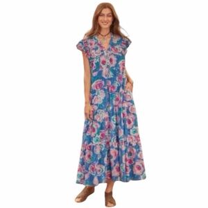 Sundance NWOT June Rose Floral Maxi Dress Size Small